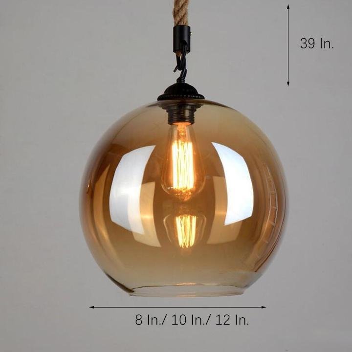 Electroplated Glass Globe Design LED Modern Pendant Lighting Chandeliers