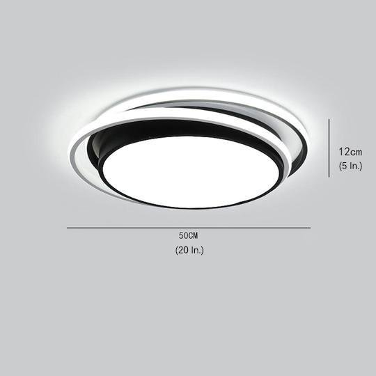 Minimalist Circular Dimmable LED Modern Flush Mount Ceiling Lighting