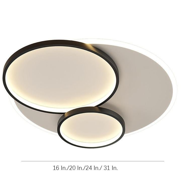 3 Circles Metal Modern Style Design Flush Mount Lighting LED Bedroom Ceiling Lights