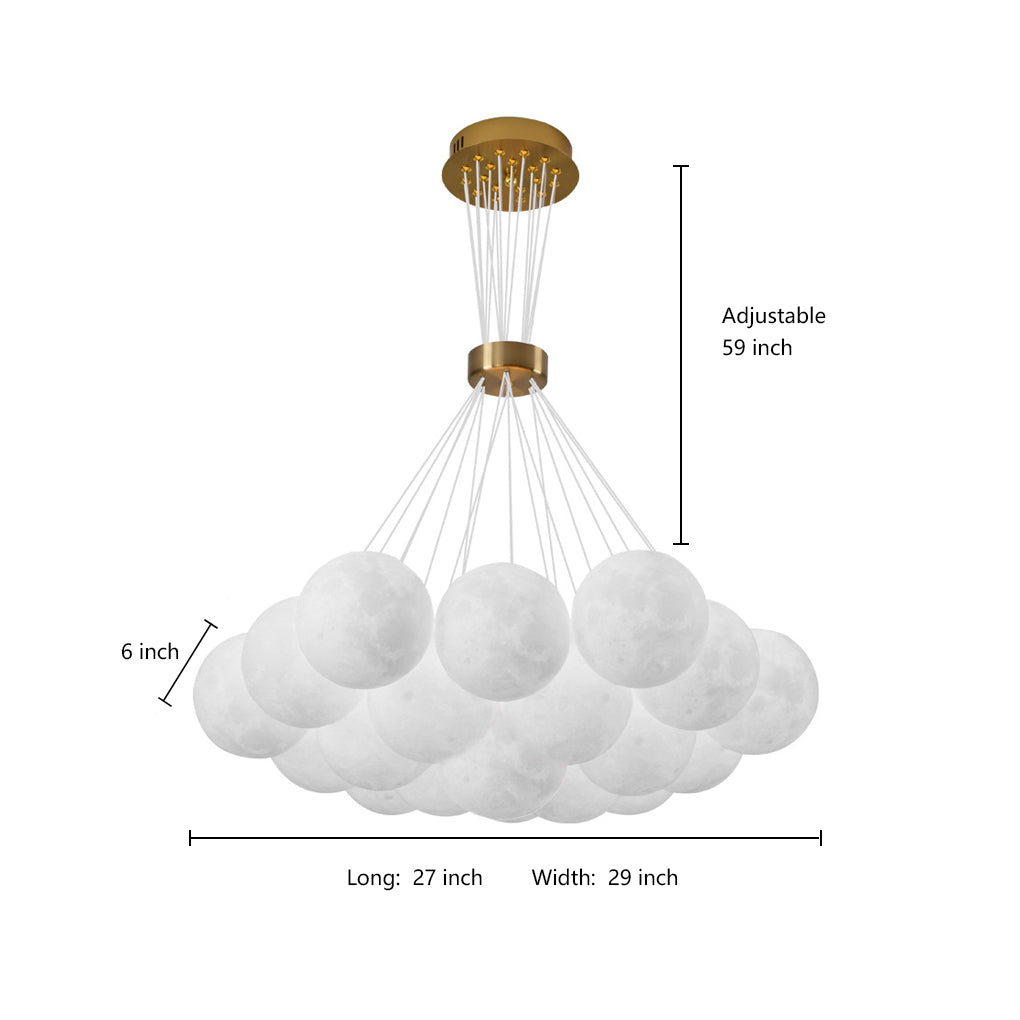 Modern Cluster Globe Chandelier Pendant Light Island Lights Hanging Lamp