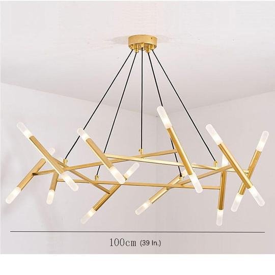 Creative Metal Design 16 Lights LED Industrial Chandeliers Hanging Lamp