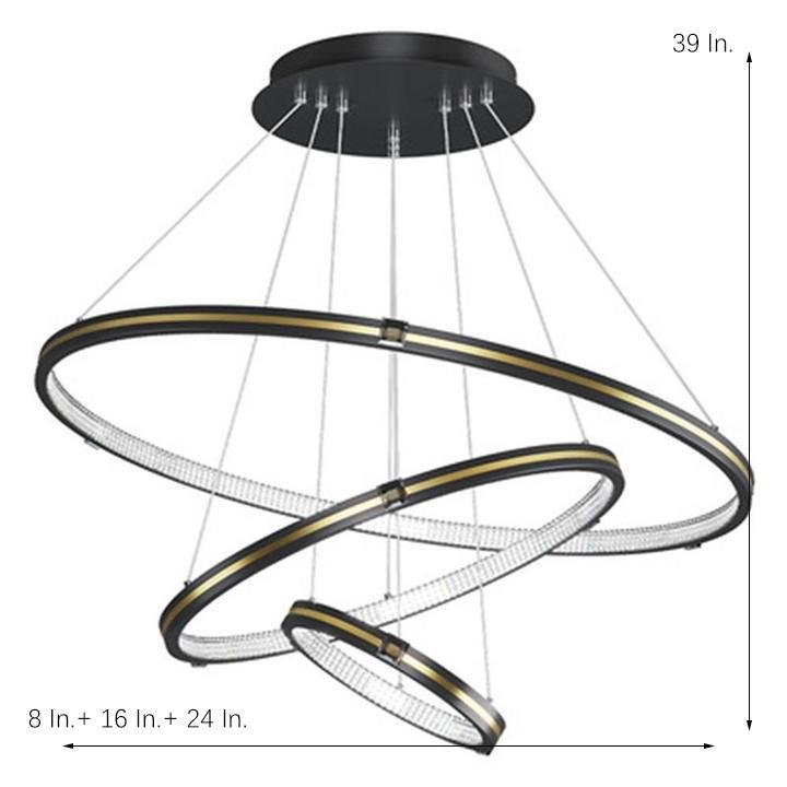 3 Ring Modern Chandeliers Dining Room Chandelier