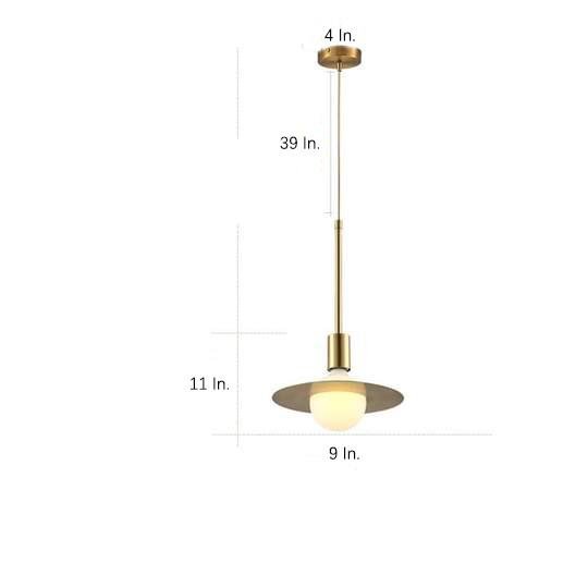 Ball - shaped LED Gold Modern Pendant Lighting Hanging Ceiling Lights
