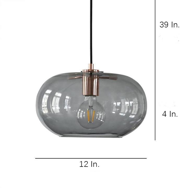 Artistic Electroplated Glass LED Nordic Pendant Lighting Island Light