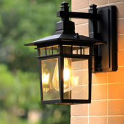 Glass LED Waterproof Retro Outdoor Wall Lamp Wall Sconce Lighting without Bulb | Dazuma