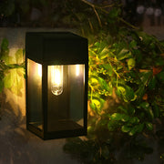 Rectangular Glass LED Waterproof Light-controlled Solar Wall Lamp | Dazuma