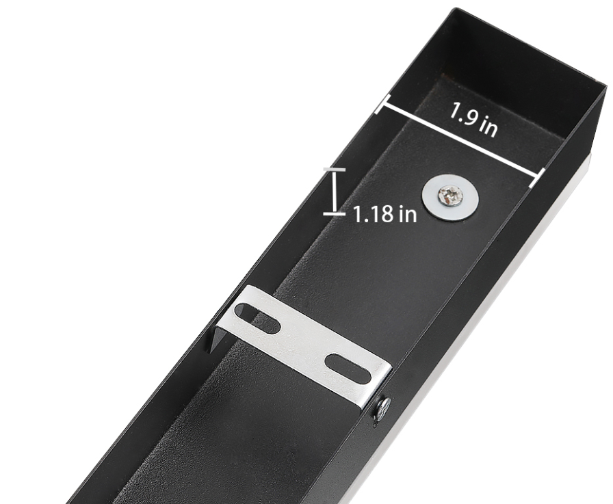 Black Long LED RGB Linear Lights Outdoor Waterproof Wall Lighting