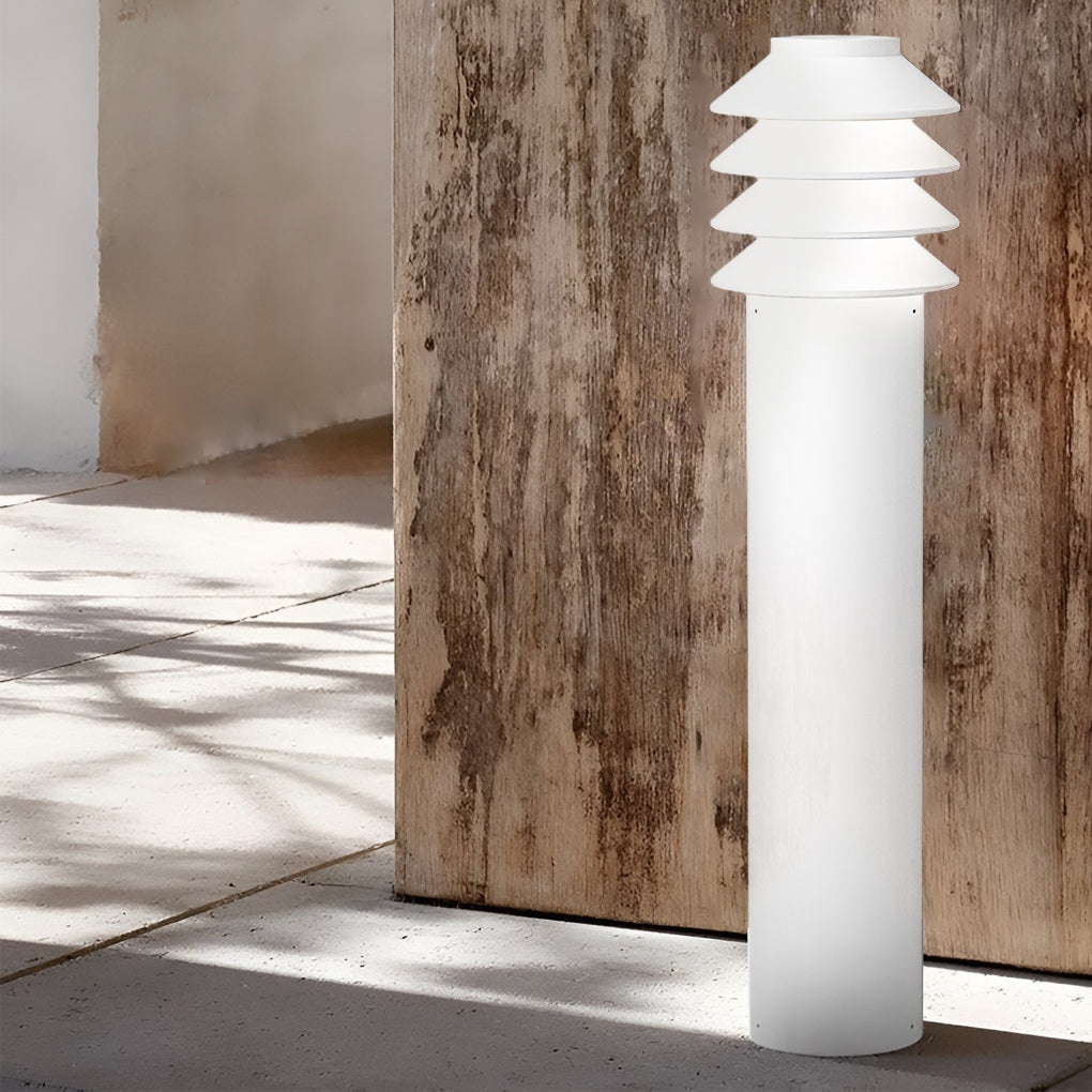 Modern Aluminum LED Outdoor Cylinder Light Versatile Garden and Pathway Illumination