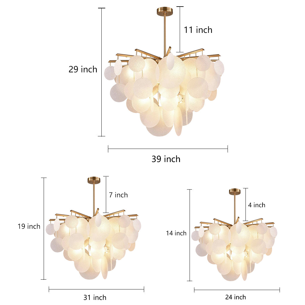 Candyfloss Modern LED Chandelier Light for Living Room with 6 Bulbs