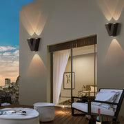 N/V/W Letters Creative Waterproof Modern LED Outdoor Wall Sconce Lighting | Dazuma