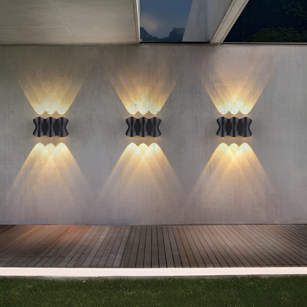 Creative LED Up and Down Lights Waterproof Modern Outdoor Wall Lamp | Dazuma