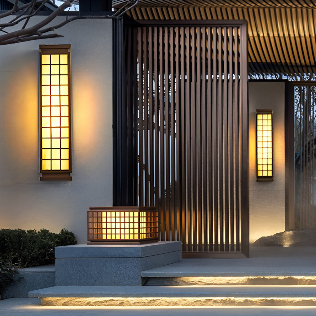 Classic Rectangular T5 Waterproof Vintage Outdoor Wall Lights Fixture | Dazuma