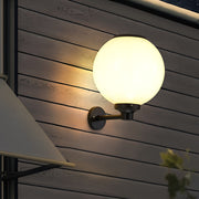 Round Three Step Dimming LED Modern Solar Wall Lights Outdoor Wall Lamp | Dazuma