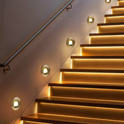 Ultra-thin Waterproof Recessed Step Lights LED Ground Lighting for Stairs, Decks Dazuma