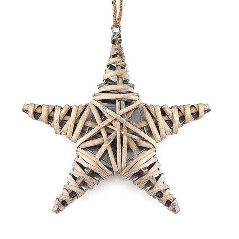 Round Star Heart Shape Wicker Decorative Woven Wall Hangings