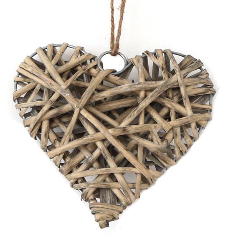 Round Star Heart Shape Wicker Decorative Woven Wall Hangings