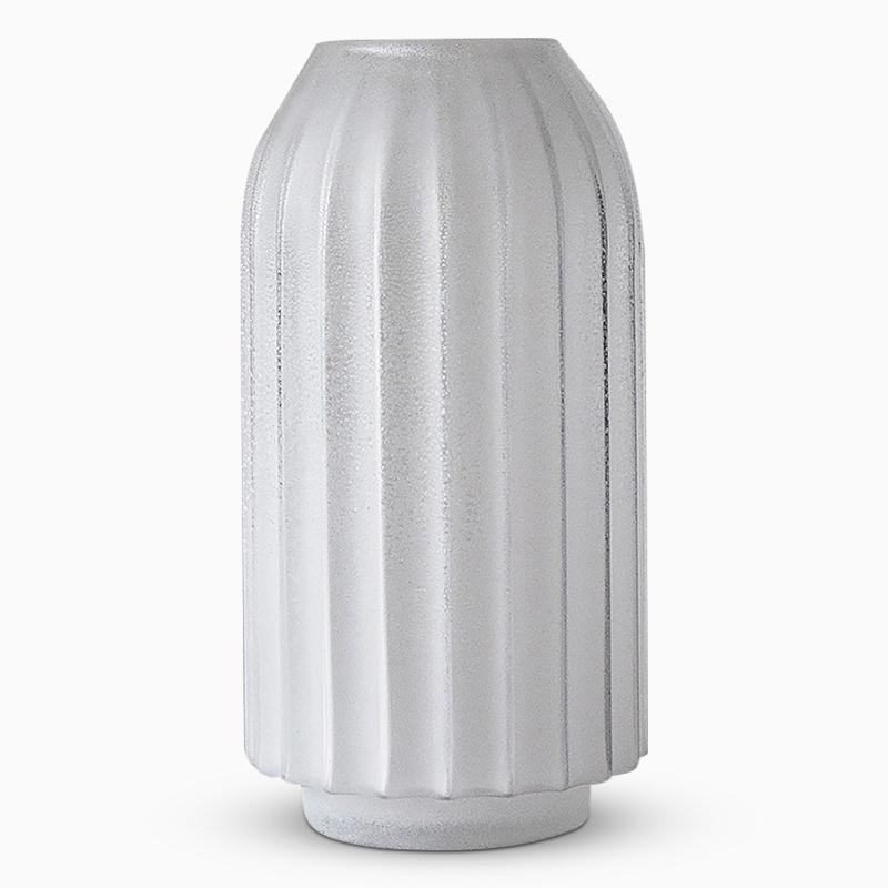 Frosted Glass White Vases Decorative Flower Vases