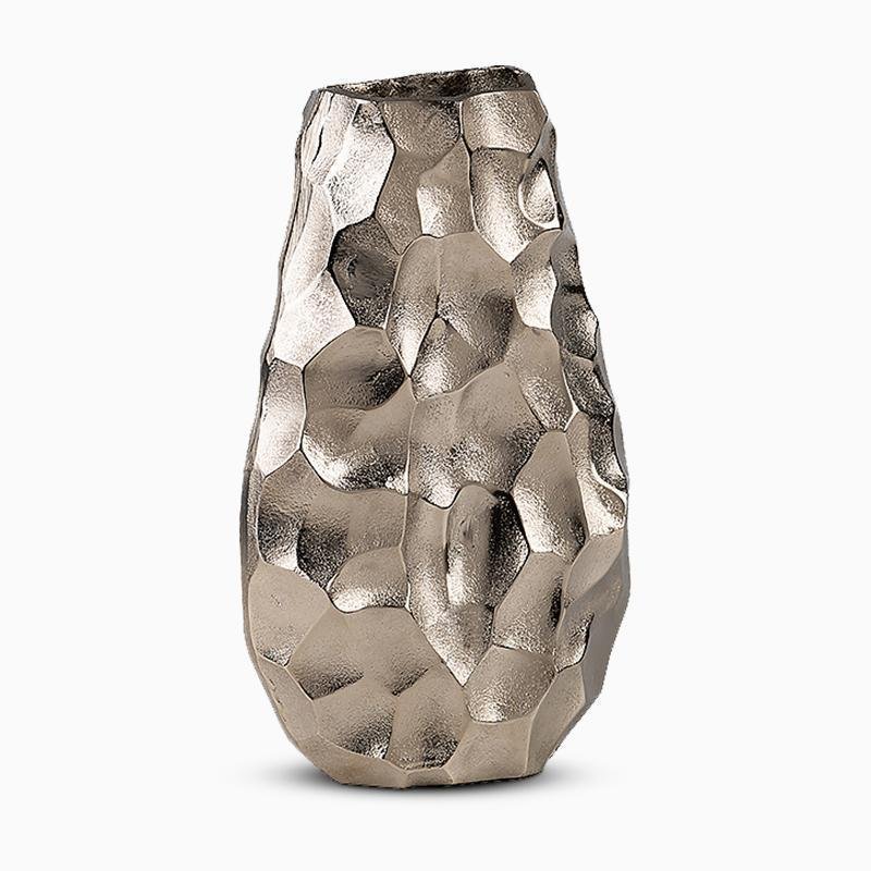 Irregular Shape Flower Vases Decorative Tabletop Silver Vases