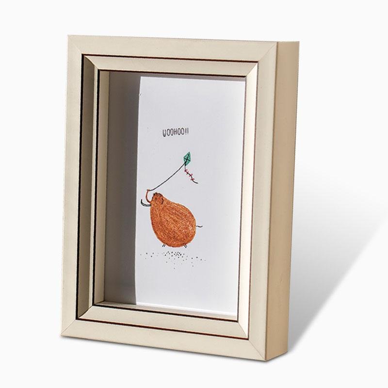 4'' x 6'' Rectangular Resin Glass Picture Frames with Desktop Wall Hanging Decoration