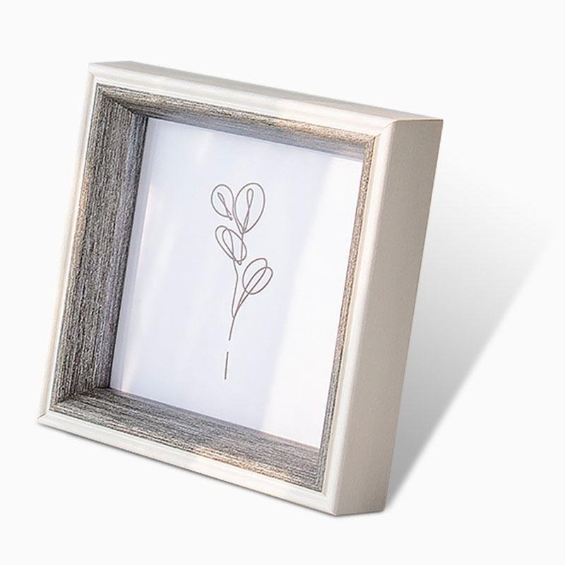 6'' Square Resin Picture Frames with Desktop Wall Hanging Decoration