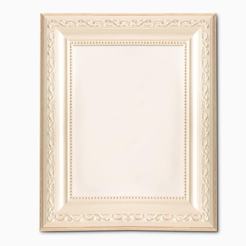4''L x 6'' W Rectangular White Rose Gold Wood Picture Frames with Desktop Wall Hanging Decoration