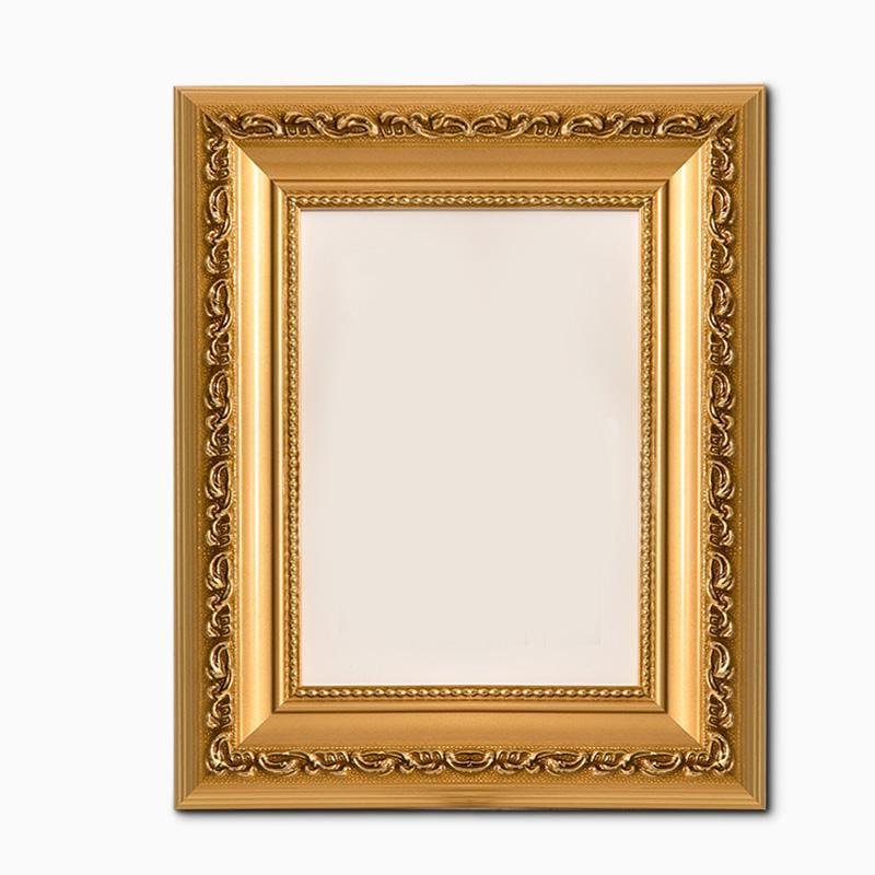 4''L x 6'' W Rectangular White Rose Gold Wood Picture Frames with Desktop Wall Hanging Decoration