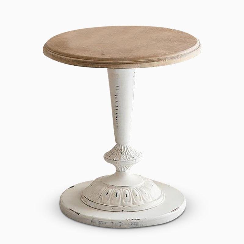 Round China Fir Coffee Tables with Iron Table Legs