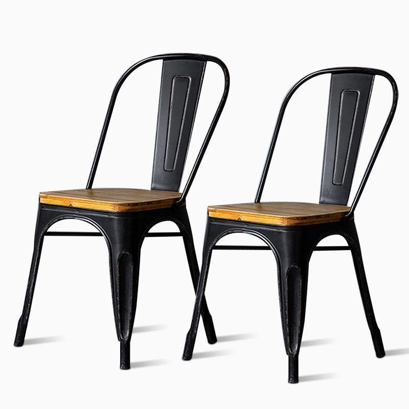 Round China Fir Coffee Tables with Iron Table Legs