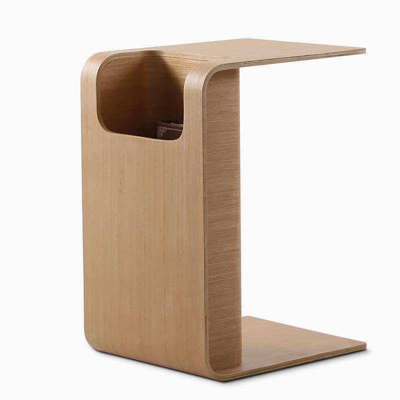Rectangular Oak Wood Mini Side Tables End Tables with Multi-function