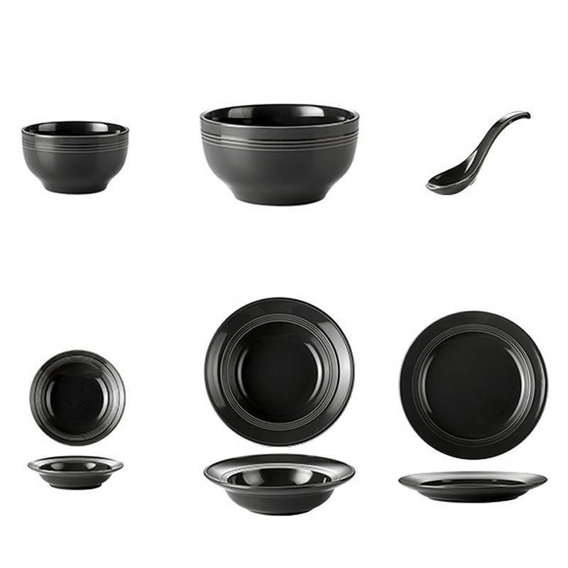 Farmhouse Ceramic Dinnerware Bowls Plates Set