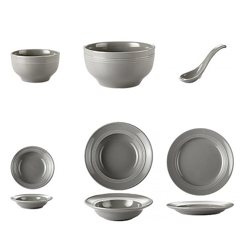 Farmhouse Ceramic Dinnerware Bowls Plates Set