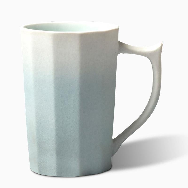 Gradient Patterned Stoneware Coffee Mugs - dazuma