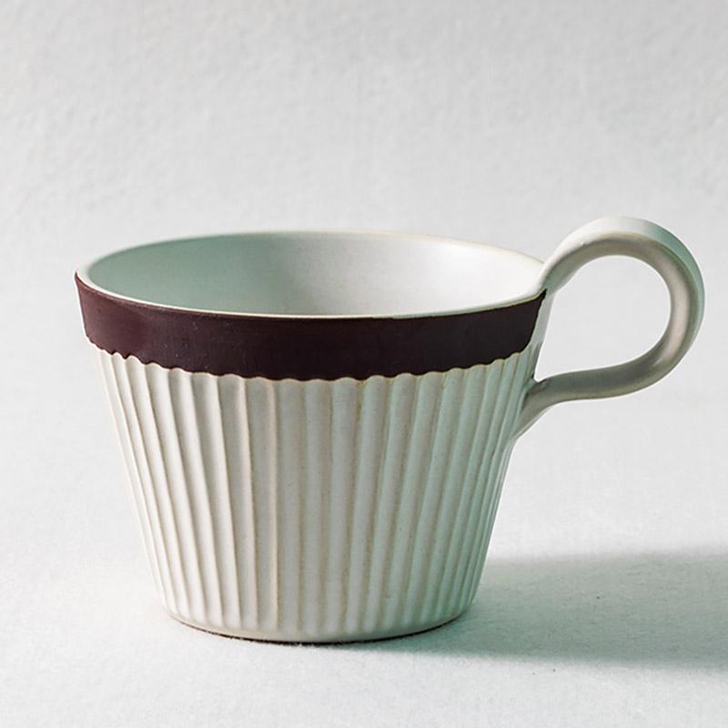 Small Stoneware Teacup Cappuccino Cup - dazuma