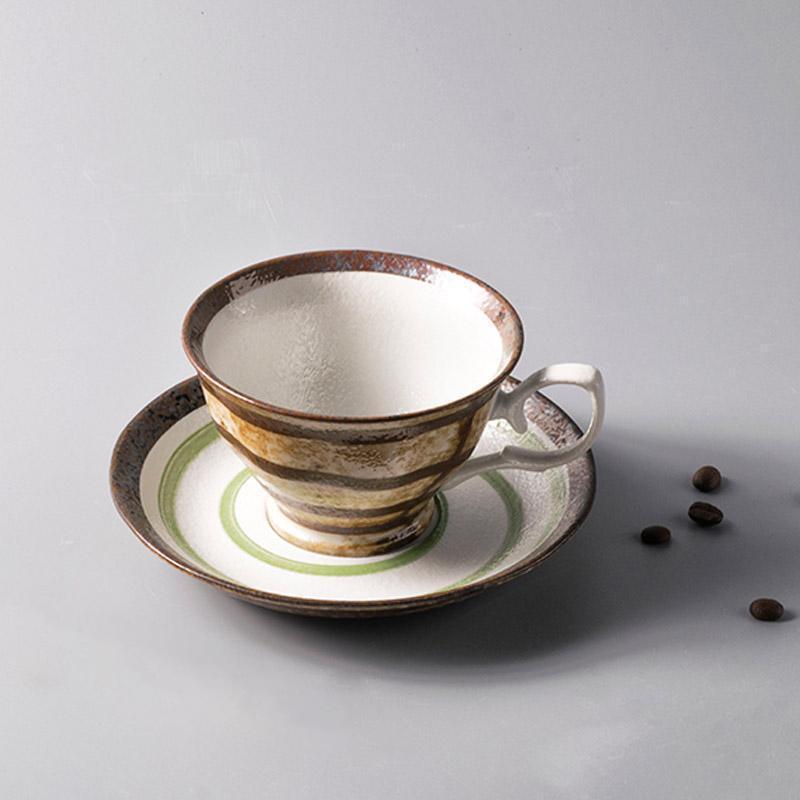 2 - Piece Stoneware Maccha Teacup Saucer Set