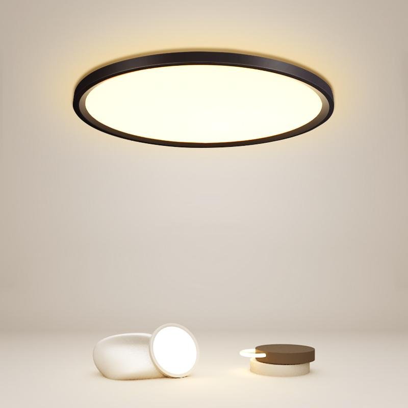 LED Iron Round Ceiling Light Lamp for Living Room Bedroom Study - dazuma