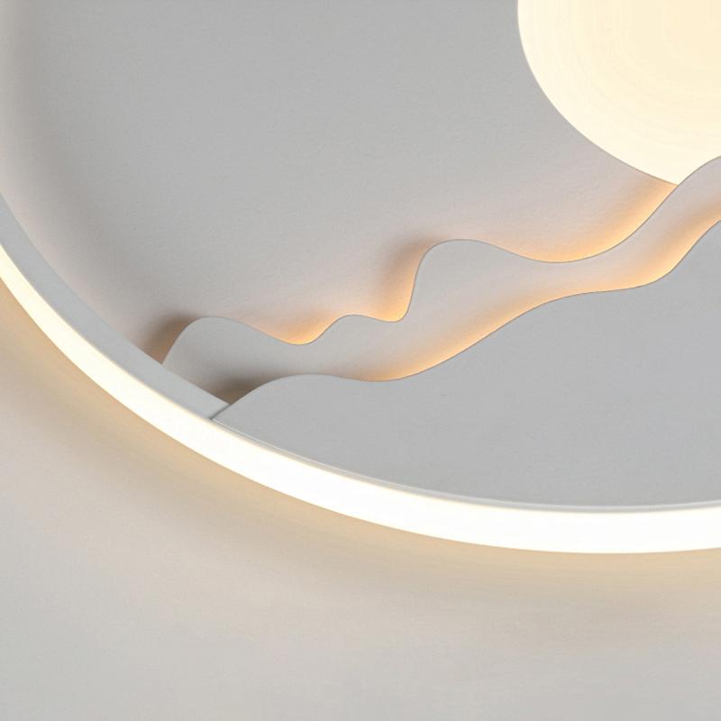 LED Patterned Round Ceiling Light Lamp for Living Room Bedroom - dazuma