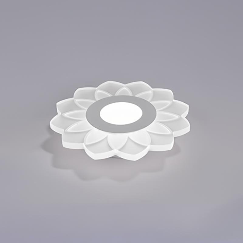 Modern Flush Mount Light Concentric Circle Flower Shaped Light