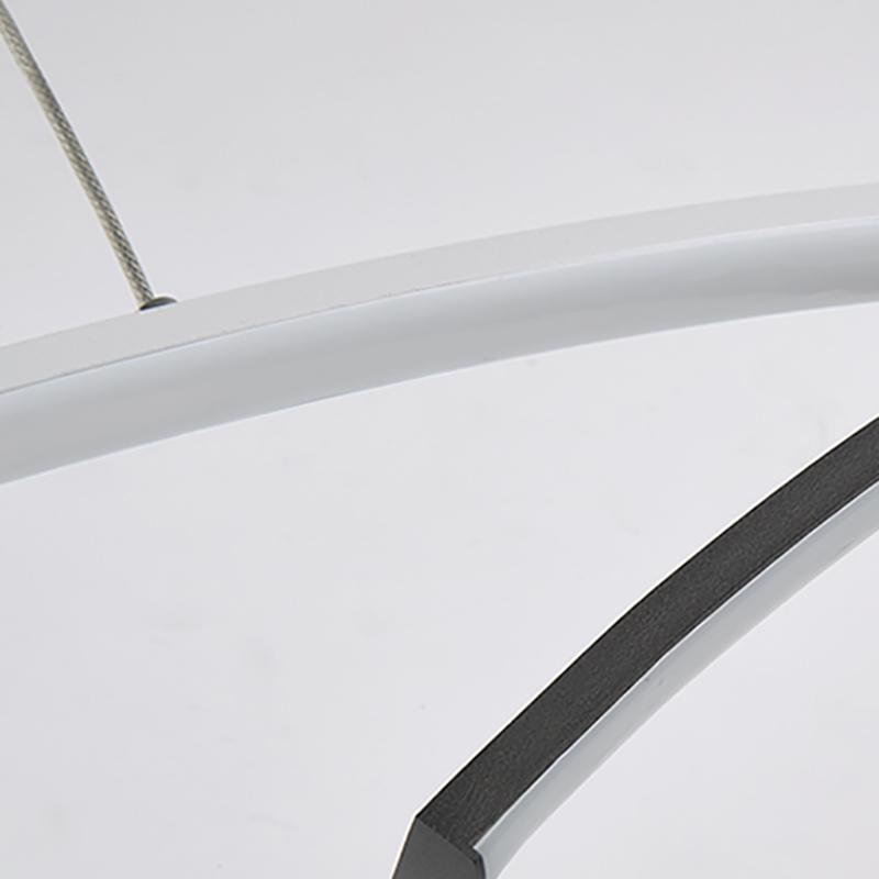 2 Piece Set Arc - Shaped Aluminum Acrylic Pendant Lighting LED Ceiling Lights