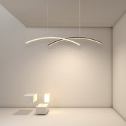 2 Piece Set Arc - Shaped Aluminum Acrylic Pendant Lighting LED Ceiling Lights
