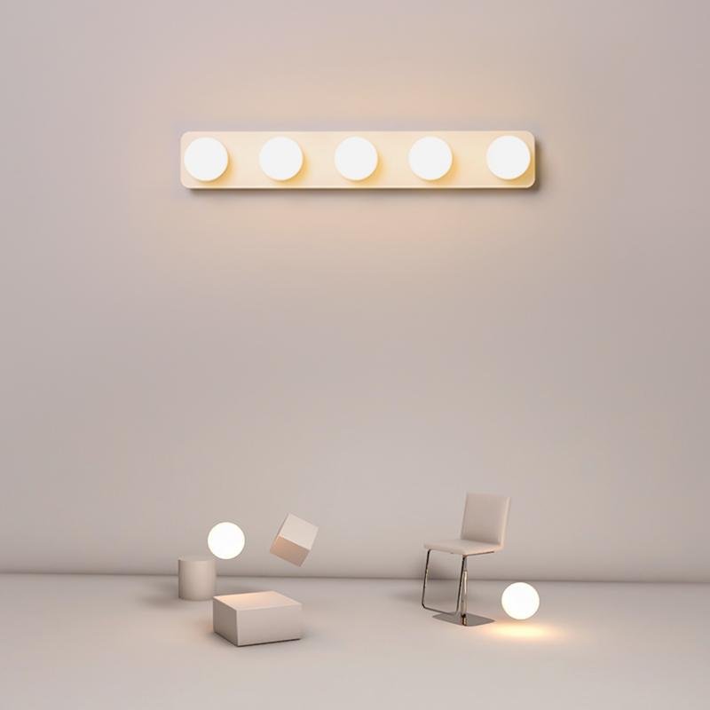 Modern LED Wall Lamp Wall Sconces Lighting Wall Light Fixture with 5 Heads Small Spherical Adjustable Spotlight Indoor Bathroom - Dazuma