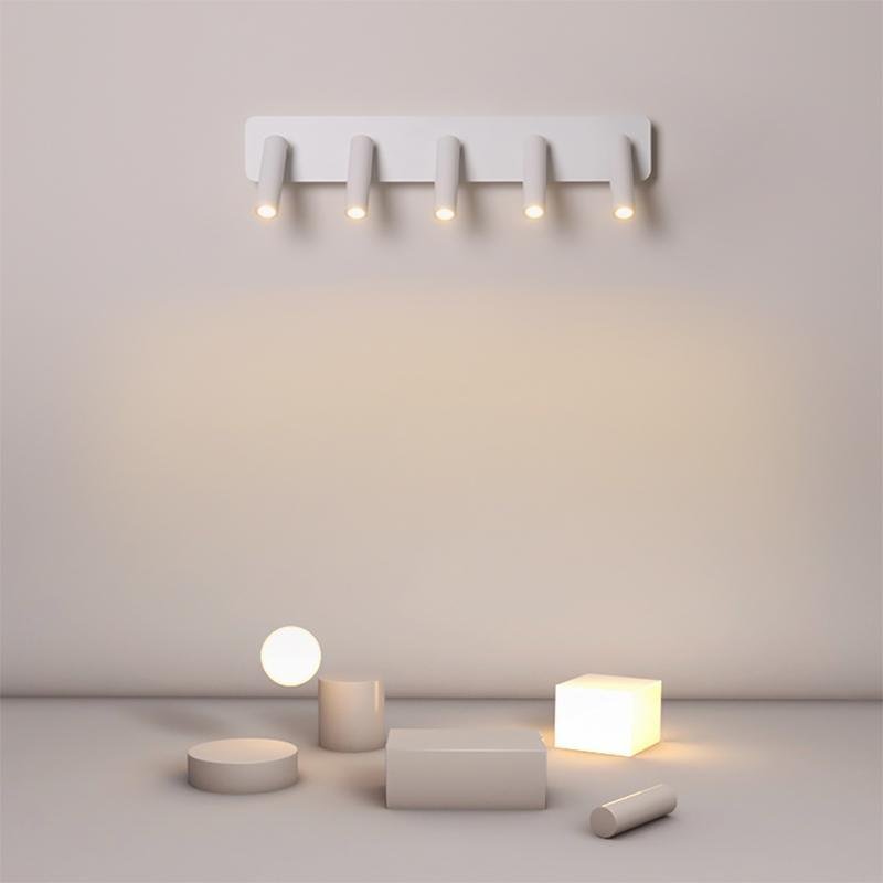 LED Wall Sconces with 5 Heads Small Spherical Adjustable Spotlight