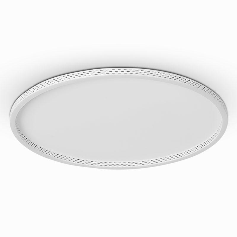 Modern Round Dimmable Flush Mount Lights LED Ceiling Light with Hollow Edge