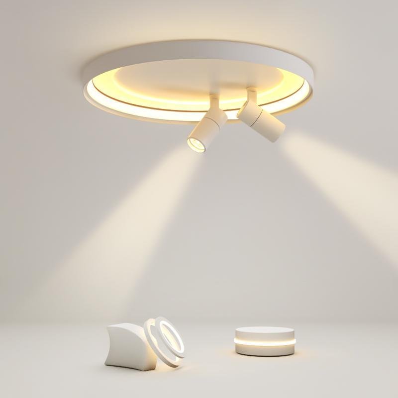 Spotlights and Round Ceiling Light for Living Room Bedroom - dazuma