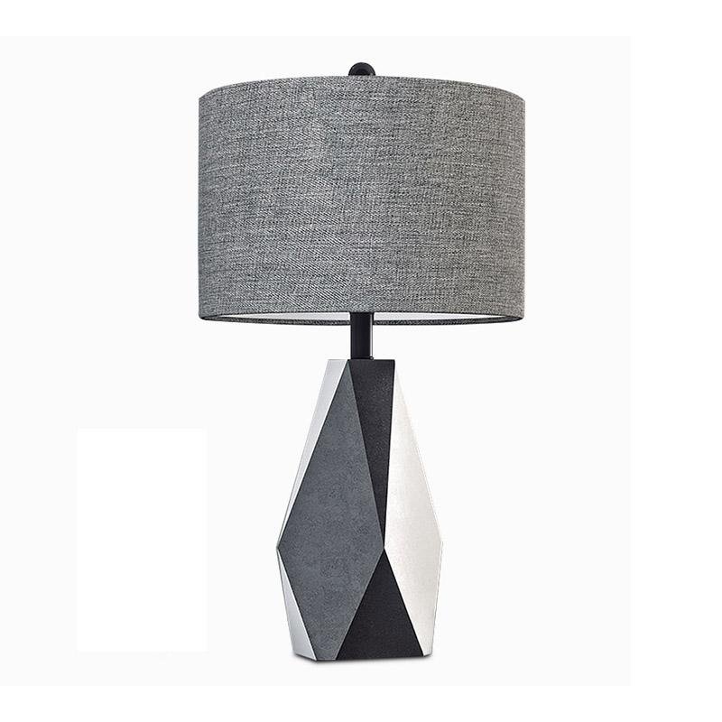 21'' 24'' Mid Century Modern Gray Scale Bedside Table Lamp - dazuma