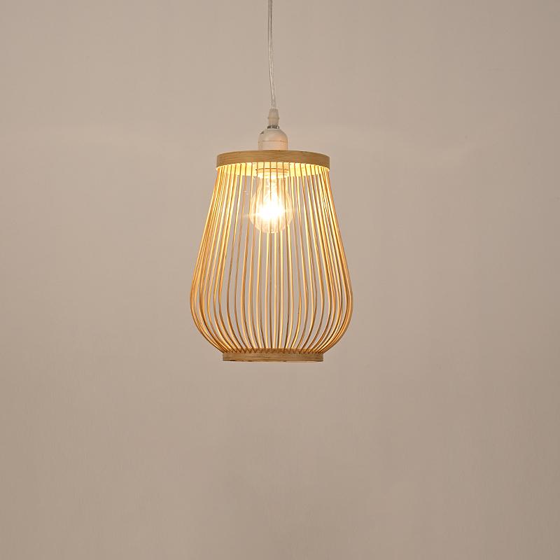 Rustic Natural Bamboo Pendant Lighting Hanging Bamboo Ceiling Light - dazuma