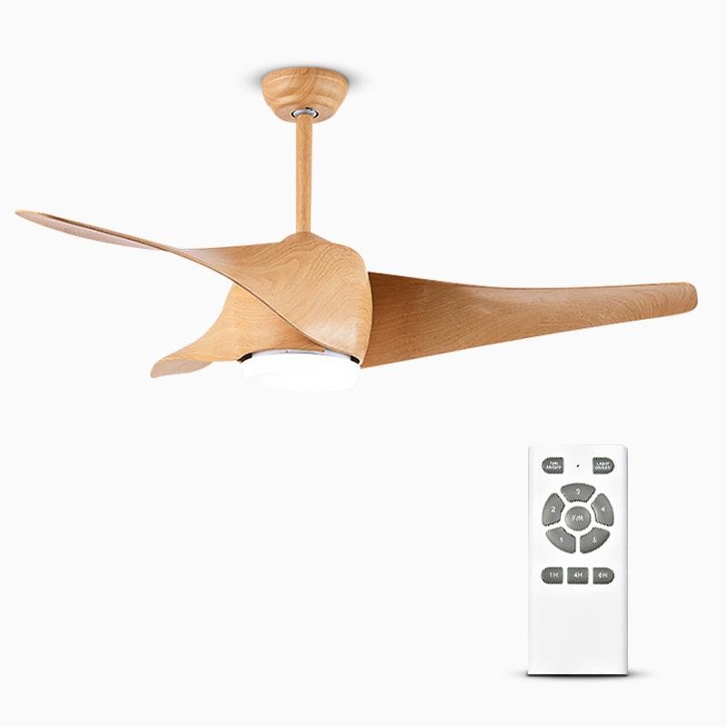52" Downrod Ceiling Fans with Remote Control and LED Lights