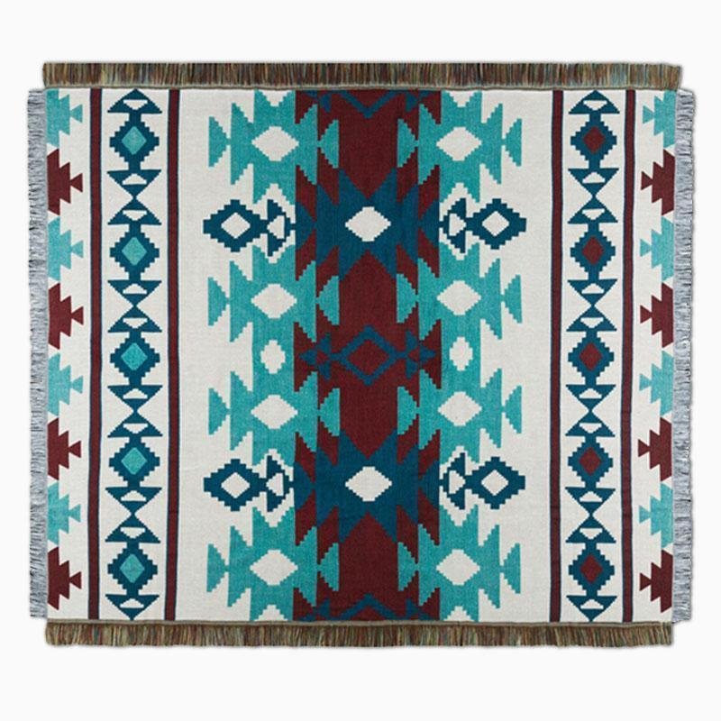 Bohemia Rectangular Cotton Campaign Panic Rugs