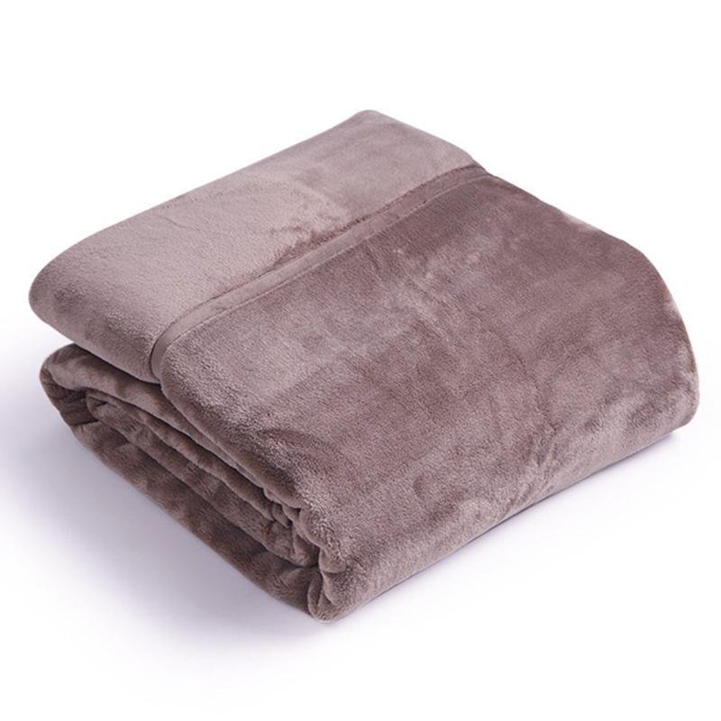 Rectangular Polyester Blanket Throw Winter Warm Fuzzy Shaggy Fluffy Blanket