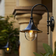 Creative Trumpet Shaped Waterproof LED Black Vintage Outdoor Wall Lamp | Dazuma