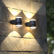 Round Up and Dawn Light LED Waterproof Black Outdoor Wall Washer Lights | Dazuma